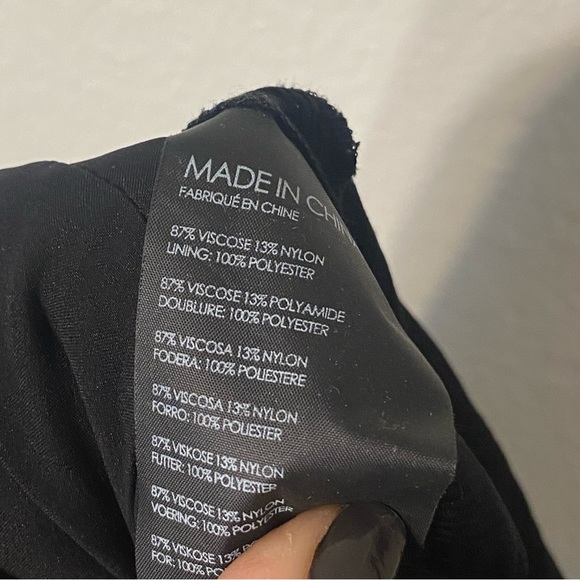 Club Monaco Black Ribbed Cold Shoulder Jumpsuit - Picture 14 of 15